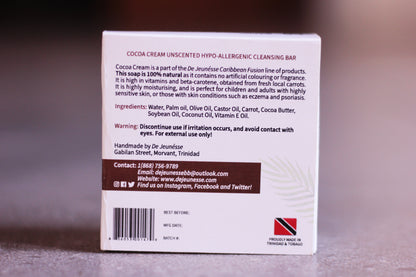 Cocoa Cream Face &amp; Body Cleansing Bar - dejeunesse